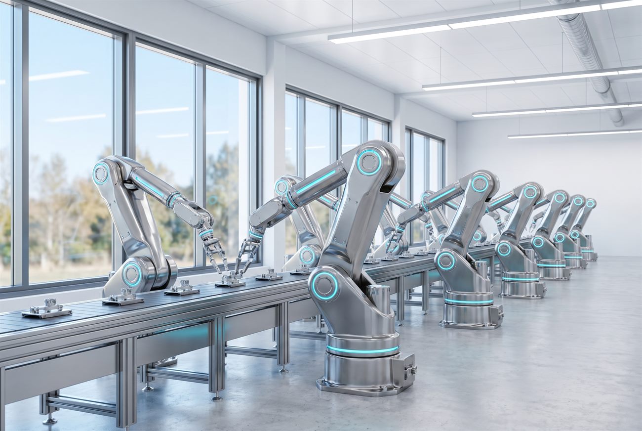 Células robotizadas e linhas automáticas